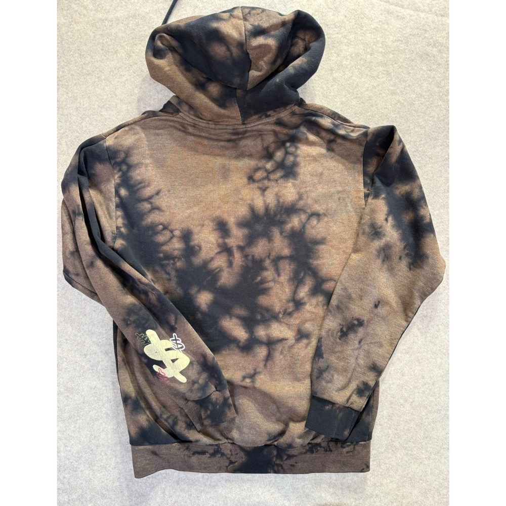 Richie Rich Graphic Hoodie Small Brown Black Tie Dye Streetwear Sweatshirt - Picture 5 of 9